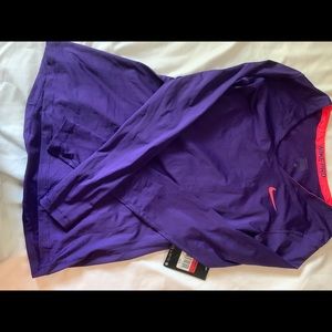Long Sleeve Purple Nike Dri-Fit Shirt